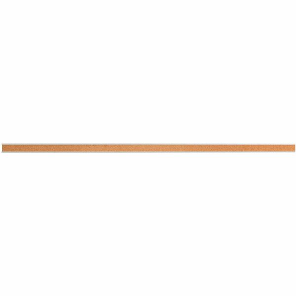 Lorell Cork Strip Bulletin Bar - 18" (457.20 mm) Board Width - Cork Surface - Self-healing, Fade Resistant, Self-sealing - Anodized Aluminum Frame - 1 Each