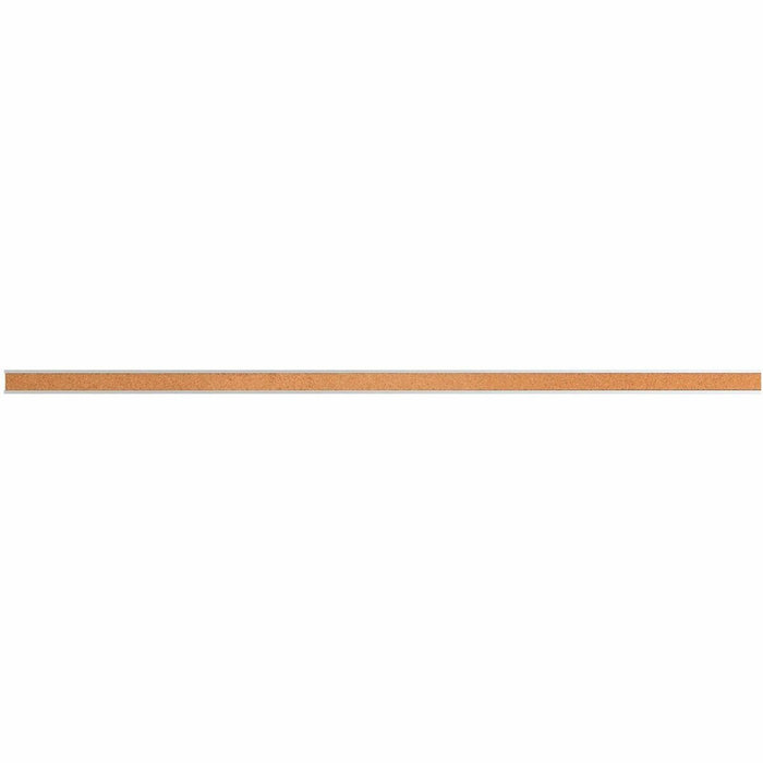 Lorell Cork Strip Bulletin Bar - 18" (457.20 mm) Board Width - Cork Surface - Self-healing, Fade Resistant, Self-sealing - Anodized Aluminum Frame - 1 Each