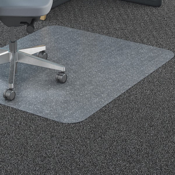 Lorell Big & Tall Chairmat - Carpeted Floor - 45" (1143 mm) Width x 53" (1346.20 mm) Depth - Rectangular - Polycarbonate - Clear - 1 Each
