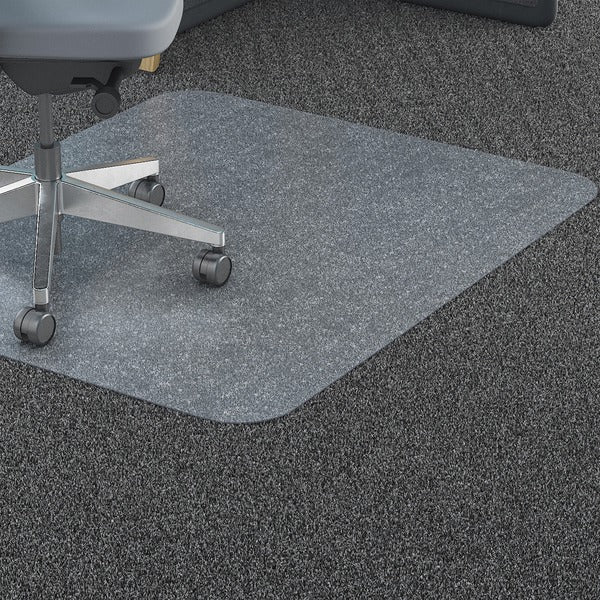 Lorell Big & Tall Chairmat - Carpet - 46" (1168.40 mm) Width x 60" (1524 mm) Depth - Rectangular - Polycarbonate - Clear - 1 Each