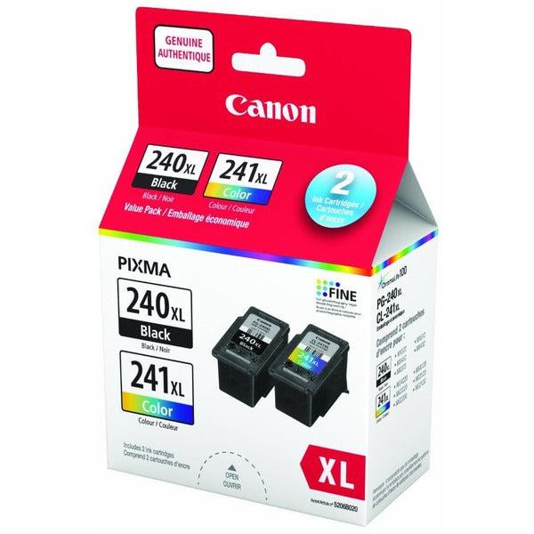 Canon Original Inkjet Ink Cartridge - Cyan, Magenta, Yellow, Black - 2 / Pack - Inkjet