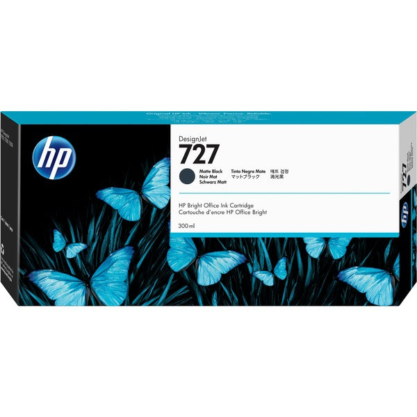 HP 727 (C1Q12A) Original Inkjet Ink Cartridge - Matte Black - 1 Each - Inkjet - 1 Each