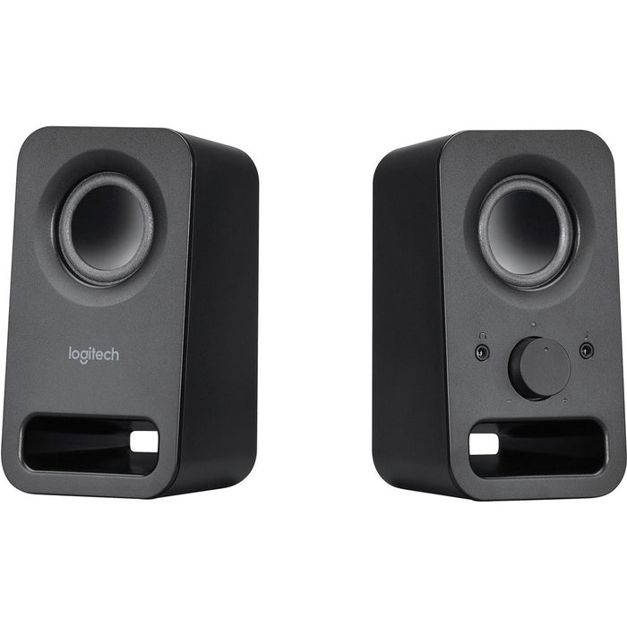 Logitech Multimedia Speakers Z150 with Clear Stereo Sound (Midnight Black, 3W RMS) - Headphone - 1 Each