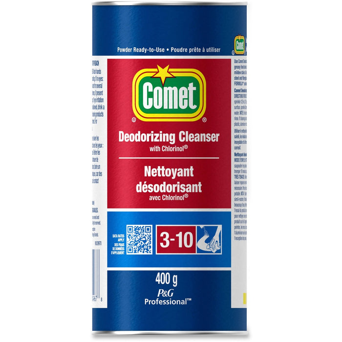 Comet Powder Cleanser with Chlorine - For Pot, Pan - 14.11 oz (400 g) - Recommended For: Stain Remover - Chlorine-free, Bleach-free - 1 Each
