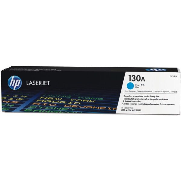 HP 130A Original Laser Toner Cartridge - Cyan Pack - 1000 Pages