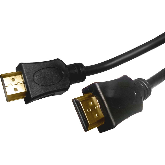 Compucessory HDMI A/V Cable - 6 ft (1.83 m) HDMI A/V Cable for Desktop Computer, Monitor, TV, Audio/Video Device, Notebook - First End: 1 x HDMI Digital Audio/Video - Male - Second End: 1 x HDMI Digital Audio/Video - Male - Black - 1 Each