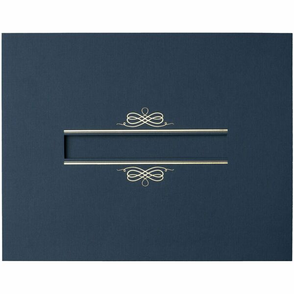 St. James&reg; Certificate Holders with Window, Linen, Navy Blue, Pack of 5, 83538