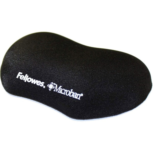 Fellowes PlushTouch Mini Wrist Rest with FoamFusion Technology - Black - 1" (25.40 mm) Height x 4.88" (123.95 mm) Width x 3.44" (87.38 mm) Depth - Black - Memory Foam - Wear Resistant, Tear Resistant - 1 Each