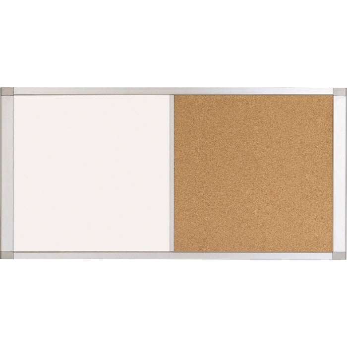 MasterVision MasterVision Ultra Dry-erase Cork Board Combo - 36" (91.44 cm) Width x 18" (45.72 cm) Height - White Cork Surface - Silver Aluminum Frame - Rectangle - Magnetic - Sturdy, Ghost Resistant, Scratch Resistant, Lightweight - 1 Each