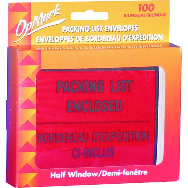 Geocan Packing List/Invoice Enclosed Envelopes - Packing List - 5 1/2" (139.70 mm) Width x 4 1/2" (114.30 mm) Length - Peel & Seal - 100 / Pack