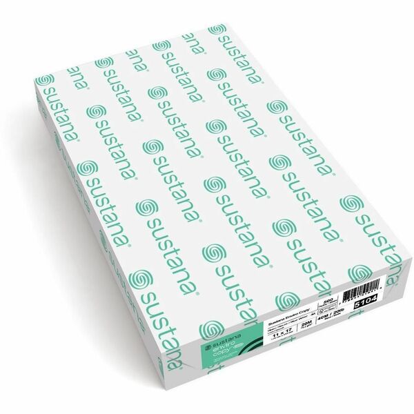 Sustana Multipurpose 100% Recycled Paper - White - 89% Opacity - Ledger/Tabloid - 11" (279.40 mm) x 17" (431.80 mm) - 20 lb (9071.85 g) Basis Weight - Smooth - EcoLogo - Chlorine-free - White - 500 / Ream