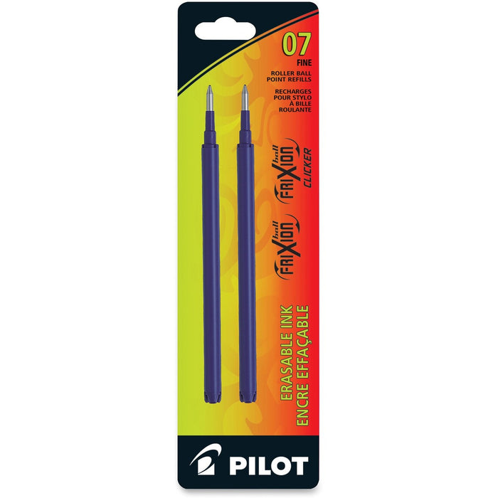 Pilot Gel Ink Pen Refills - 0.7 mm (0.03") - Blue Ink - Erasable, Wear Resistant, Document Proof Ink - 2 / Pack