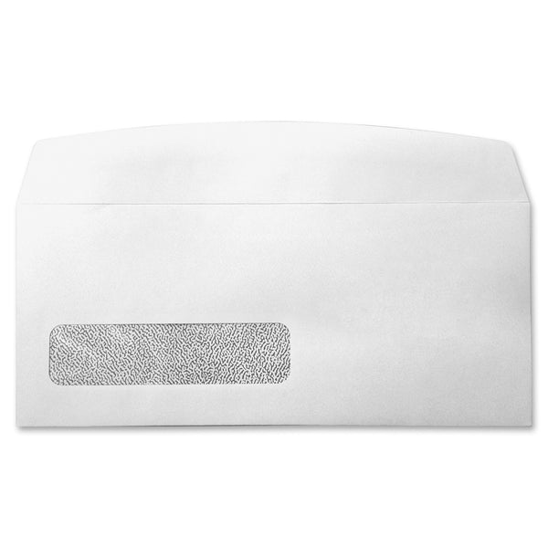 Supremex Single Window Envelope #10, White, 500/Box - Single Window - #10 - 9 1/2" (241.30 mm) Width x 4 1/8" (104.78 mm) Length - Flap - White - Wove - 500 / Box