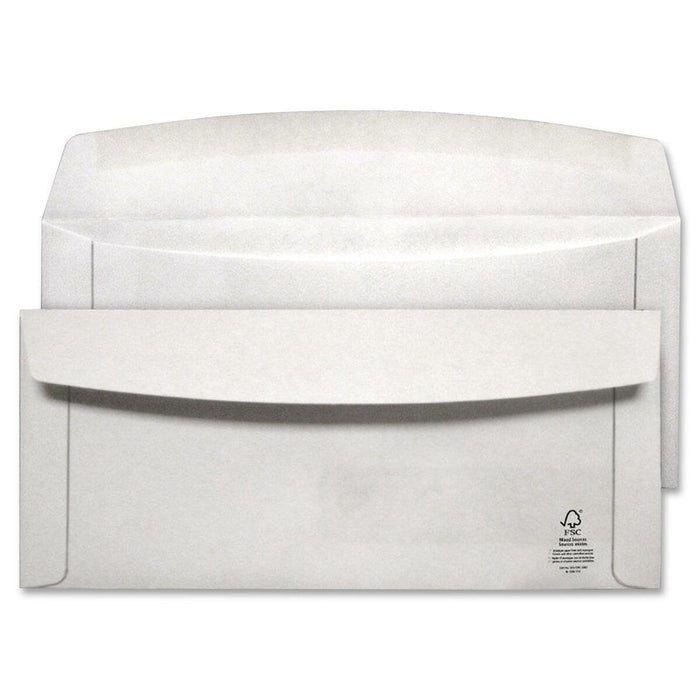 Supremex High Efficency Envelopes #10 White 500/box - #10 - 9 1/2" (241.30 mm) Width x 4 1/8" (104.78 mm) Length - Flap - White - Wove - 500 / Box