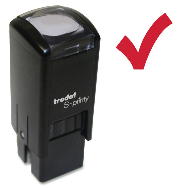 Trodat Original Printy - Design Stamp - CHECK MARK(ICON) - 0.47" (12 mm) Impression Width x 0.47" (12 mm) Impression Length - Red - 1 Each