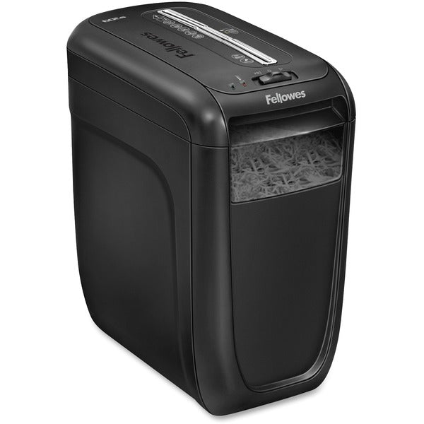 Fellowes Powershred 60CS Shredder - Cross Cut - 10 Per Pass - for shredding Credit Card, Staples, Paper Clip, Paper - 0.2" (3.96 mm) x 2" (50.80 mm) Shred Size - P-3 - 2.63 in/s (66.88 mm/s) - 9" (228.60 mm) Throat - 6 Minute Run Time - 20 Minute Cool Dow