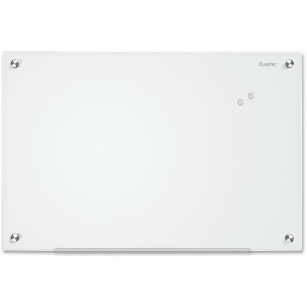 Quartet Infinity Magnetic Glass Dry-Erase Board, White, 6' x 4' - 48" (1219.20 mm) Height x 72" (1828.80 mm) Width - White Glass Surface - Shatter Proof, Stain Resistant, Ghost Resistant, Non-porous, Magnetic - 1 Each