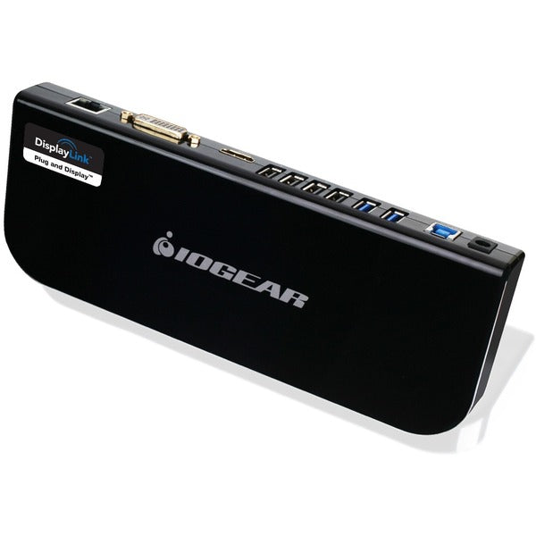 IOGEAR Complete workstation connectivity for your Ultrabook or Laptop - for Notebook, Desktop PC - USB 3.0 - 8 x USB Ports - 4 x USB 2.0 - 2 x USB 3.0 - Network (RJ-45) - HDMI - DVI - Audio Line In - Audio Line Out - Microphone - Wired