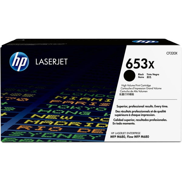 HP 653X (CF320X) Original High Yield Laser Toner Cartridge - Single Pack - Black - 1 Each - 20000 Pages