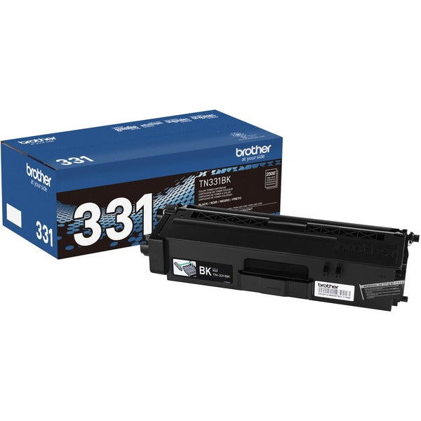 Brother TN331BK Original Toner Cartridge - Laser - 2500 Pages - Black - 1 Each