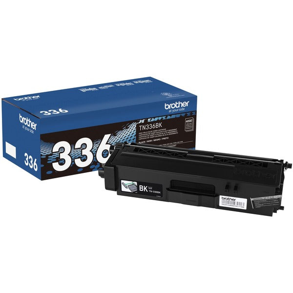 Brother TN336BK Original Toner Cartridge - Laser - High Yield - 4000 Pages - Black - 1 Each