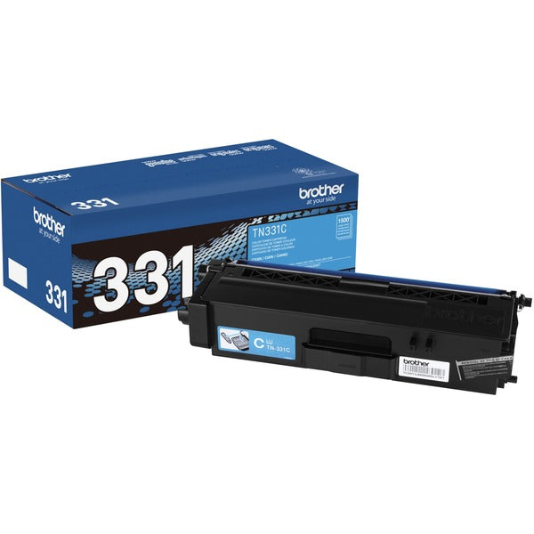 Brother TN331C Original Toner Cartridge - Laser - Standard Yield - 1500 Pages - Cyan - 1 Each