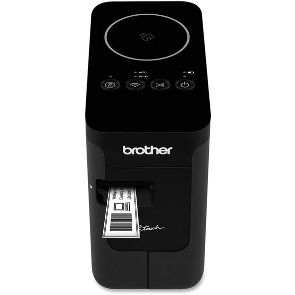 P-touch PT-P750w Desktop Thermal Transfer Printer - Color - Label Print - USB - IEEE 802.11b/g/n Wireless LAN - With Cutter - 0.94" (24 mm) Print Width - 1.18 in/s (30 mm/s) Mono - 180 dpi - 0.94" (24 mm) Label WidthAutomatic Cutting
