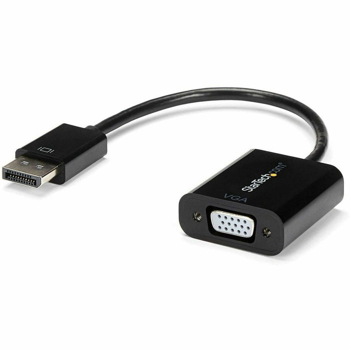 StarTech.com DisplayPort to VGA Adapter, Active DP to VGA Converter, 1080p Video, DP to VGA Adapter Dongle (Digital to Analog), DP 1.2 - Active DisplayPort to VGA adapter connects VGA monitor 2048x1280/1920x1200/1080p 60Hz; DP 1.2 HBR2; EDID/DDC - DP to V