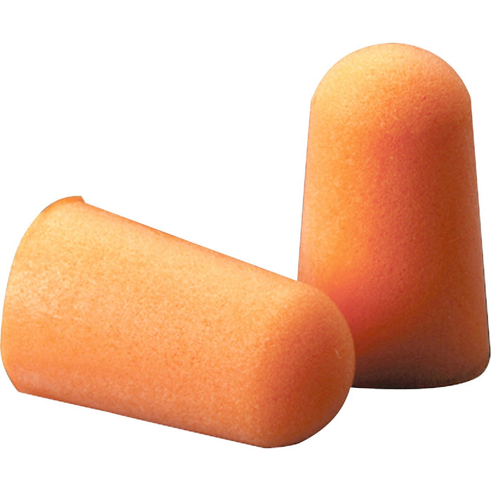 3M Foam Earplugs - Noise Protection - Polyurethane - Orange - Smooth Surface, Uncorded, Comfortable, Dirt Resistant, Hypoallergenic, Disposable - 200 / Pack