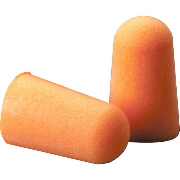 3M Foam Earplugs - Noise Protection - Polyurethane - Orange - Smooth Surface, Uncorded, Comfortable, Dirt Resistant, Hypoallergenic, Disposable - 200 / Pack
