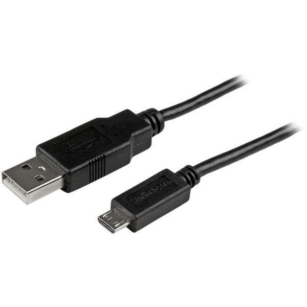 StarTech.com 6 ft Mobile Charge Sync USB to Slim Micro USB Cable for Smartphones and Tablets - A to Micro B M/M - Charge and Sync your Micro USB-equipped Smartphone or Tablet over longer distances - Android Charging Cable - Thin Charge Cable for Smartphon