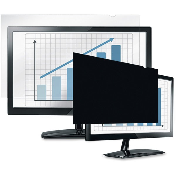 Fellowes PrivaScreen&trade; Blackout Privacy Filter - 24.0" Wide - For 24" (609.60 mm) Widescreen LCD Monitor, Notebook - 16:9 - Fingerprint Resistant, Scratch Resistant - Polyethylene - 1 Each