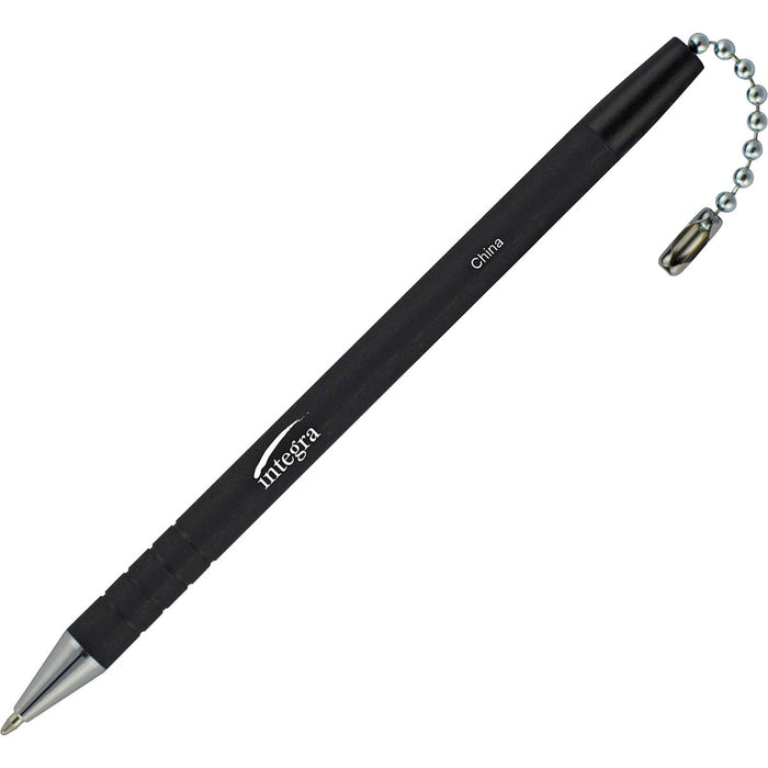 Integra Antimicrobial Replacement Counter Pen - Black Ink - Rubber Barrel - 1 Each