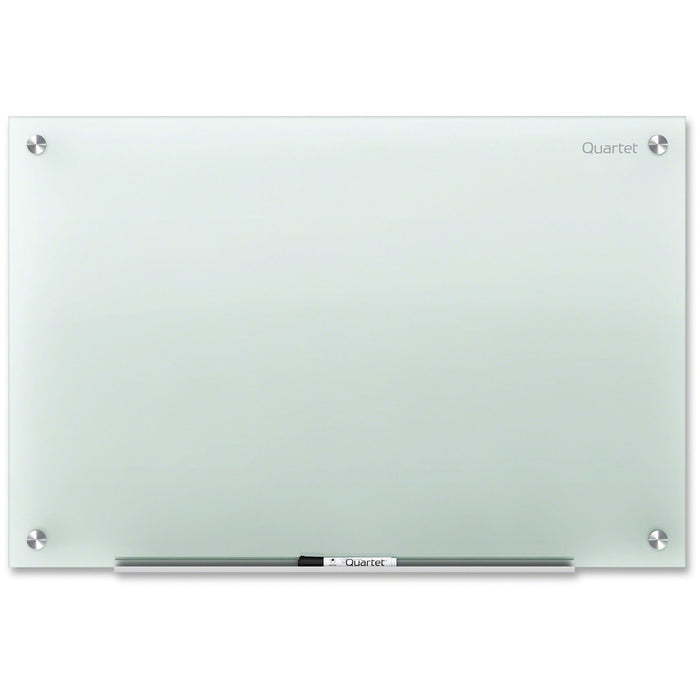 Quartet Infinity Non-Magnetic Glass Dry-Erase Board - 48" (121.92 cm) Width x 36" (91.44 cm) Height - Frost Glass Surface - Rectangle - Shatter Proof, Ghost Resistant, Stain Resistant - 1 Each