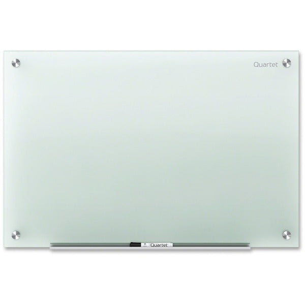 Quartet Infinity Non-Magnetic Glass Dry-Erase Board - 36" (914.40 mm) Width x 24" (609.60 mm) Height - Frost Glass Surface - Rectangle - Shatter Proof, Ghost Resistant, Stain Resistant - 1 Each