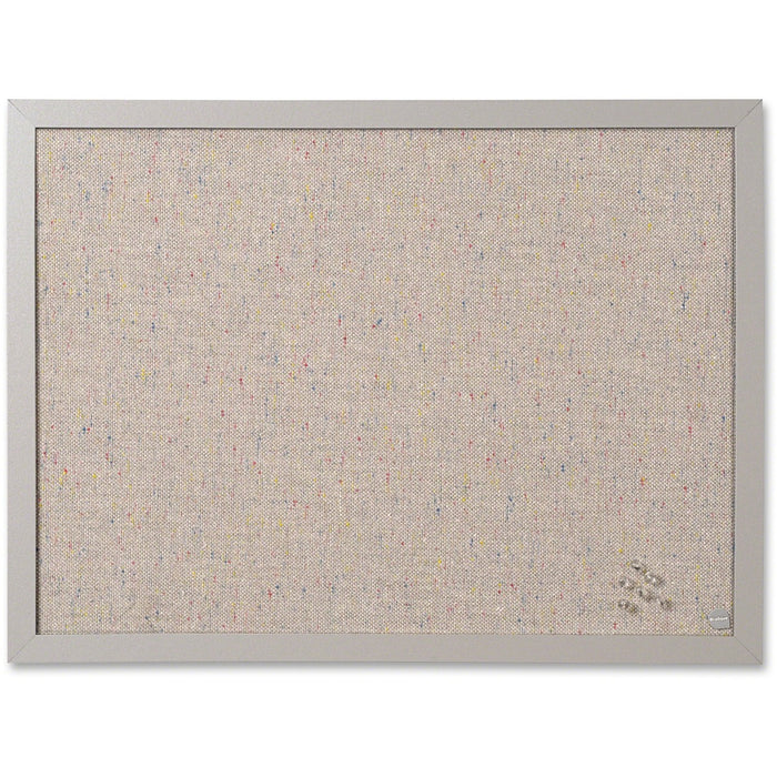 MasterVision Fabric Bulletin Board - 18" (457.20 mm) Board Height x 24" (609.60 mm) Board Width - Gray Fabric Surface - Durable - 1 Each