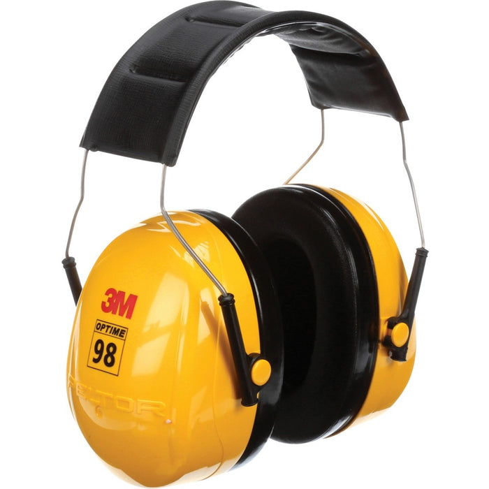 Peltor Optime 98 Earmuffs - Recommended for: Assembly, Cleaning, Demolition, Grinding, Maintenance, Machinery, Sanding, Welding, Automotive, Military, Manufacturing, ... - One Size - Ear Protection - Acrylonitrile Butadiene Styrene (ABS), Acrylonitrile Bu