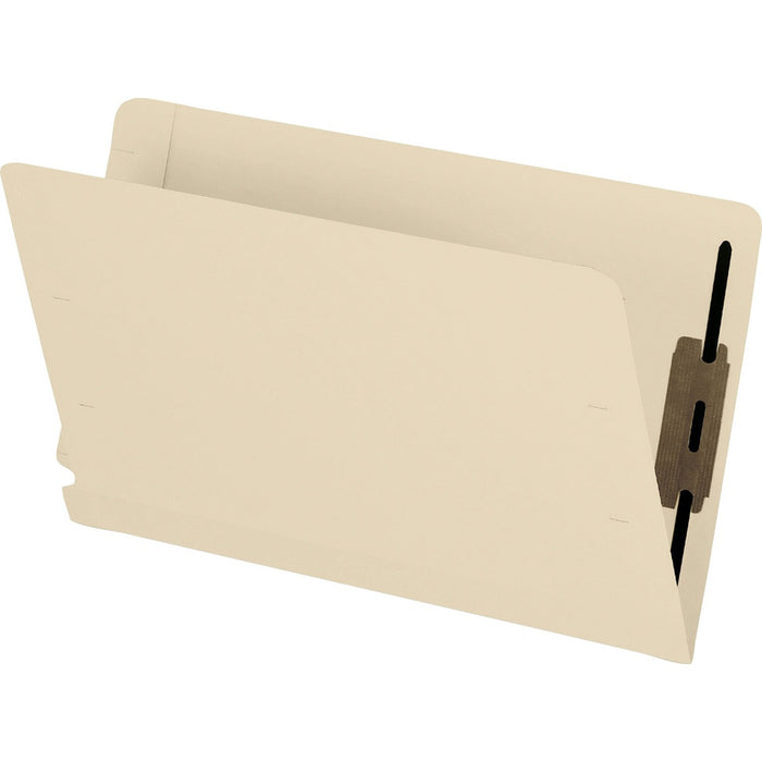Pendaflex Full Tab Cut Legal Recycled End Tab File Folder - 8 1/2" (215.90 mm) x 14" (355.60 mm) - 400 Sheets Capacity - 1 Fastener - 2" (50.80 mm) for Folder - End Tab Location - 11 pt. (3.87 mm) - 2 Plys - Manila - Laminated, Reinforced, Burst Resistanc