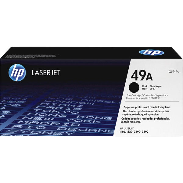 HP 49A (Q5949A) Original Laser Toner Cartridge - Single Pack - Black - 1 Each - 2500 Pages