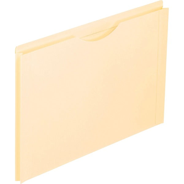 Pendaflex Straight Tab Cut Legal Recycled File Jacket - 8 1/2" (215.90 mm) x 14" (355.60 mm) - 200 Sheet Capacity - 1" (25.40 mm) Expansion - Manila - 10% Fiber Recycled - 50 / Box