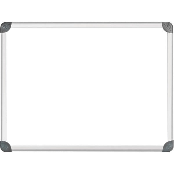 Quartet Euro Magnetic Erase Board - 36" (914.40 mm) Width x 24" (609.60 mm) Height - White Surface - Anodized Satin Aluminum Frame - Rectangle - Magnetic - Built-in Mounting System, Smooth Surface - 1 Each