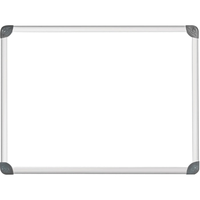 Quartet Euro Magnetic Erase Board - 48" (121.92 cm) Width x 36" (91.44 cm) Height - White Surface - Anodized Satin Aluminum Frame - Rectangle - Magnetic - Built-in Mounting System, Smooth Surface