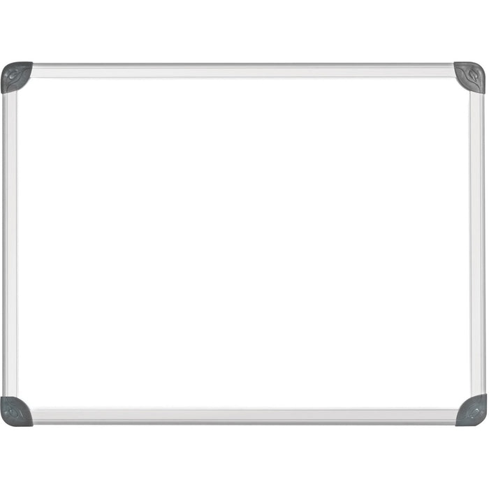 Quartet Euro Magnetic Dry-Erase Board, 48" x 96" - 96" (243.84 cm) Width x 48" (121.92 cm) Height - White Surface - Anodized Satin Aluminum Frame - Rectangle - Horizontal/Vertical - Magnetic - Smooth Surface, Marker Tray, Built-in Mounting System - 1 Each