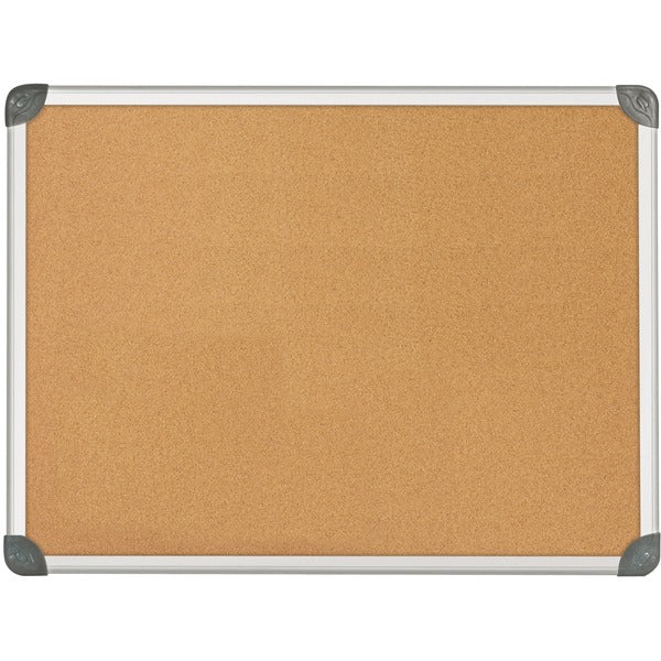 Quartet Euro Bulletin Board - 24" (609.60 mm) Height x 36" (914.40 mm) Width - Mounting System - Anodized Aluminum Frame