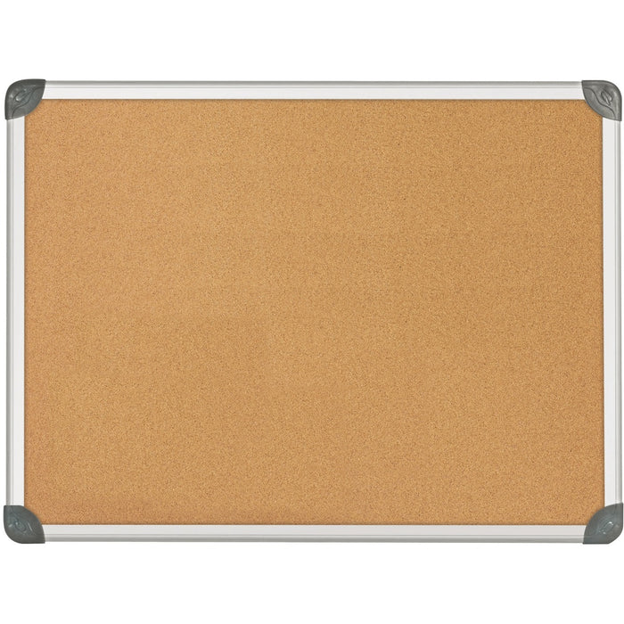 Quartet Euro Bulletin Board - 24" (609.60 mm) Board Height x 36" (914.40 mm) Board Width - Mounting System - Anodized Aluminum Frame