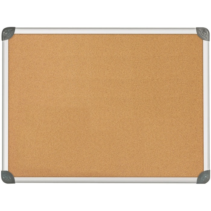 Quartet Euro Bulletin Board - 36" (914.40 mm) Board Height x 48" (1219.20 mm) Board Width - Mounting System - Anodized Aluminum Frame - 1 Each