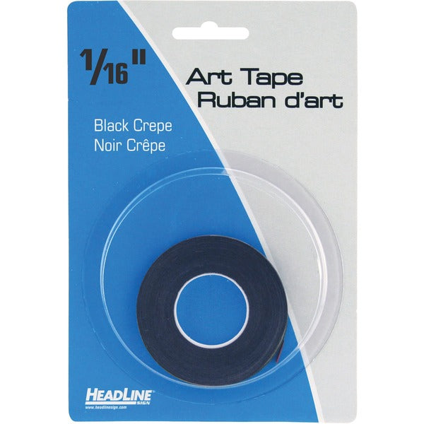 Headline Marking Tape - 16.8 yd (15.3 m) Length x 0.06" (1.6 mm) Width - For Marking - 1 Each - Black