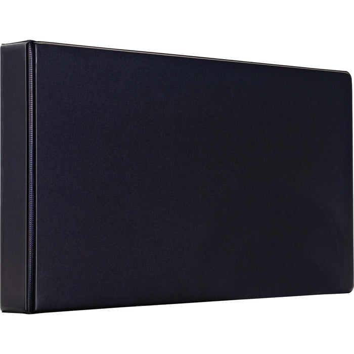Cardinal 11x17 XtraLife Slant-D Ring Binders - 2" (50.80 mm) Binder Capacity - Tabloid - 11" (279.40 mm) x 17" (431.80 mm) Sheet Size - 80 Sheet Capacity - Fastener: D-Ring - Pocket: 2, Internal - Chipboard - Black - Non-stick, Durable, Crack Resistant, S