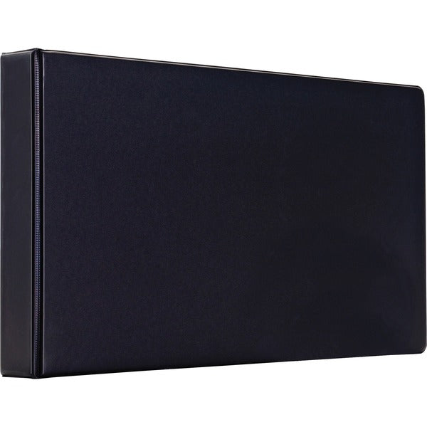 Cardinal XtraLife Slant D-ring Binder - 3" (76.20 mm) Binder Capacity - Tabloid - 11" (279.40 mm) x 17" (431.80 mm) Sheet Size - 80 Sheet Capacity - Fastener(s): D-Ring - Pocket(s): 2, Internal - Chipboard - Black - Non-stick, Durable, Crack Resistant, St