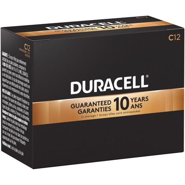 Duracell Coppertop Alkaline C Battery - For Multipurpose - C, LR14 - 1.5 V DCsapceShelf Life - 12 / Box